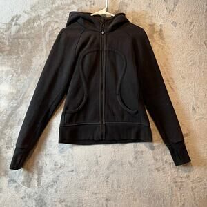 Lululemon Vintage Y2K Scuba Hoodie Black Full Length Full Zip Size 10